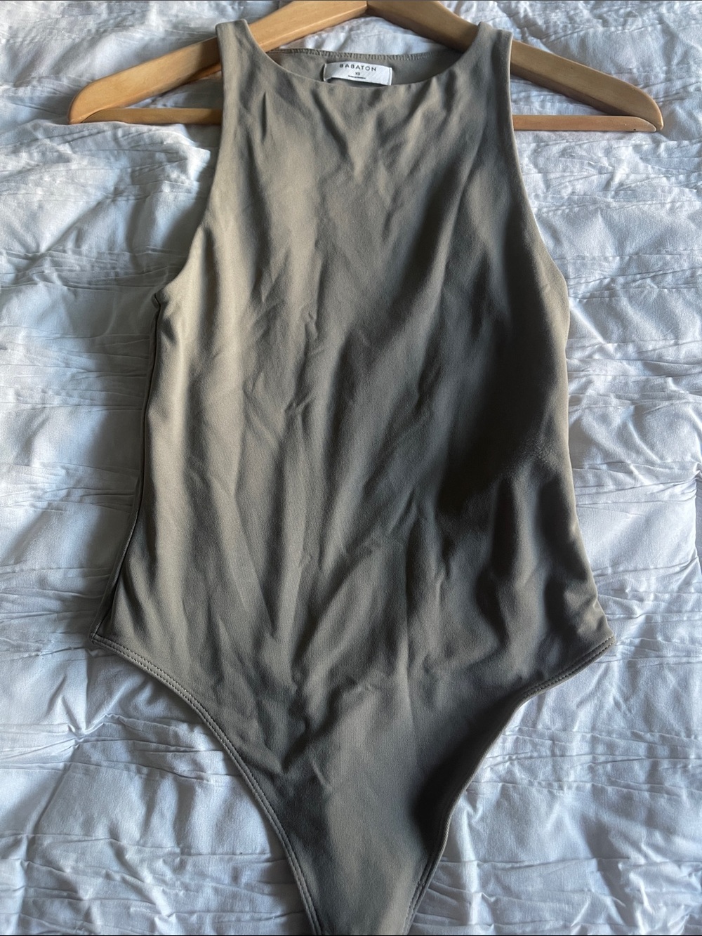 Babaton Olive-Taupe Sleeveless Bodysuit - Picture 5 of 5